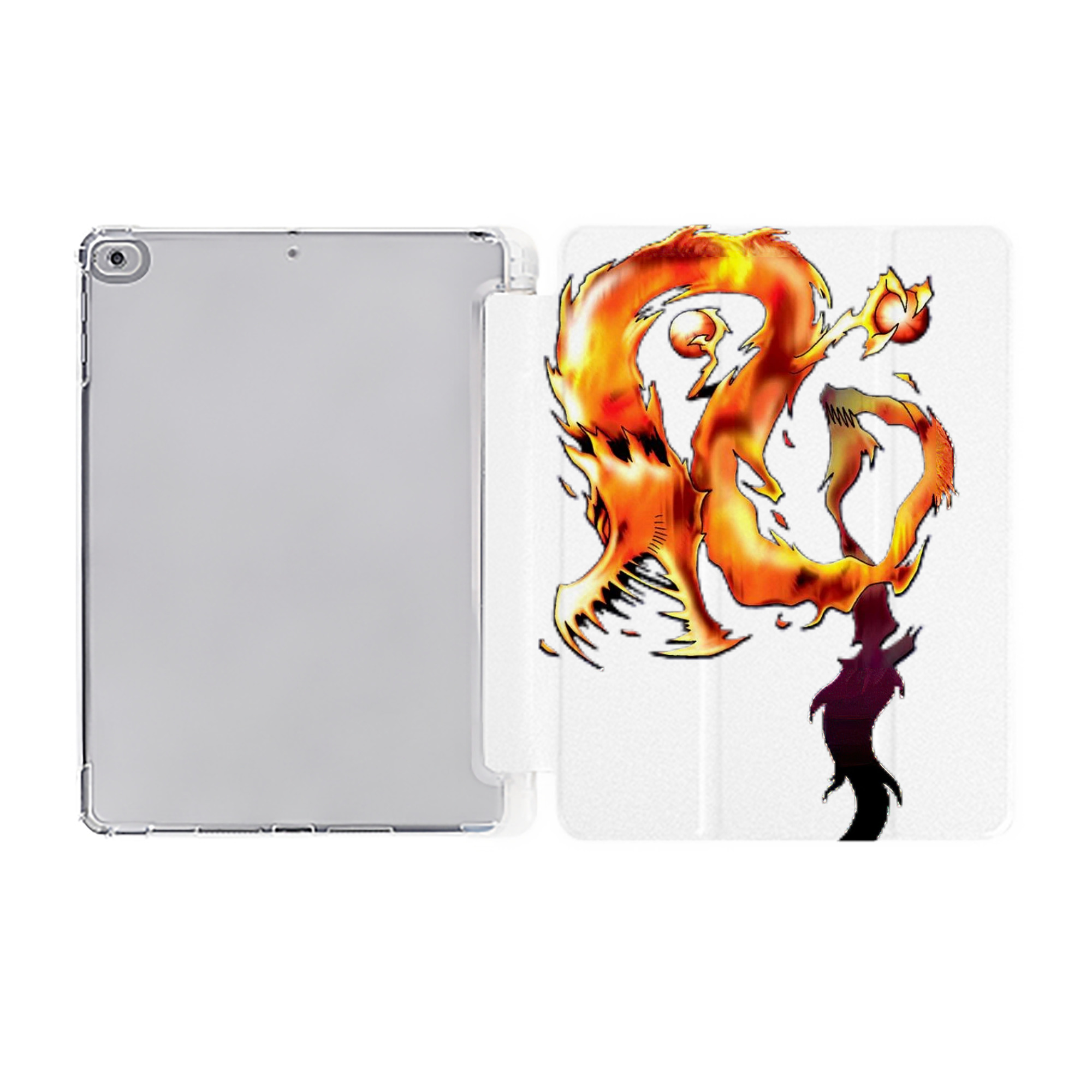 （画像用） 遊☆戯☆王 Yu-Gi-Oh! IPad ケース ペン収納付き 三つ折りスタンド PUレザー×シリコン 対応機種9.5/10.5/10.9インチ